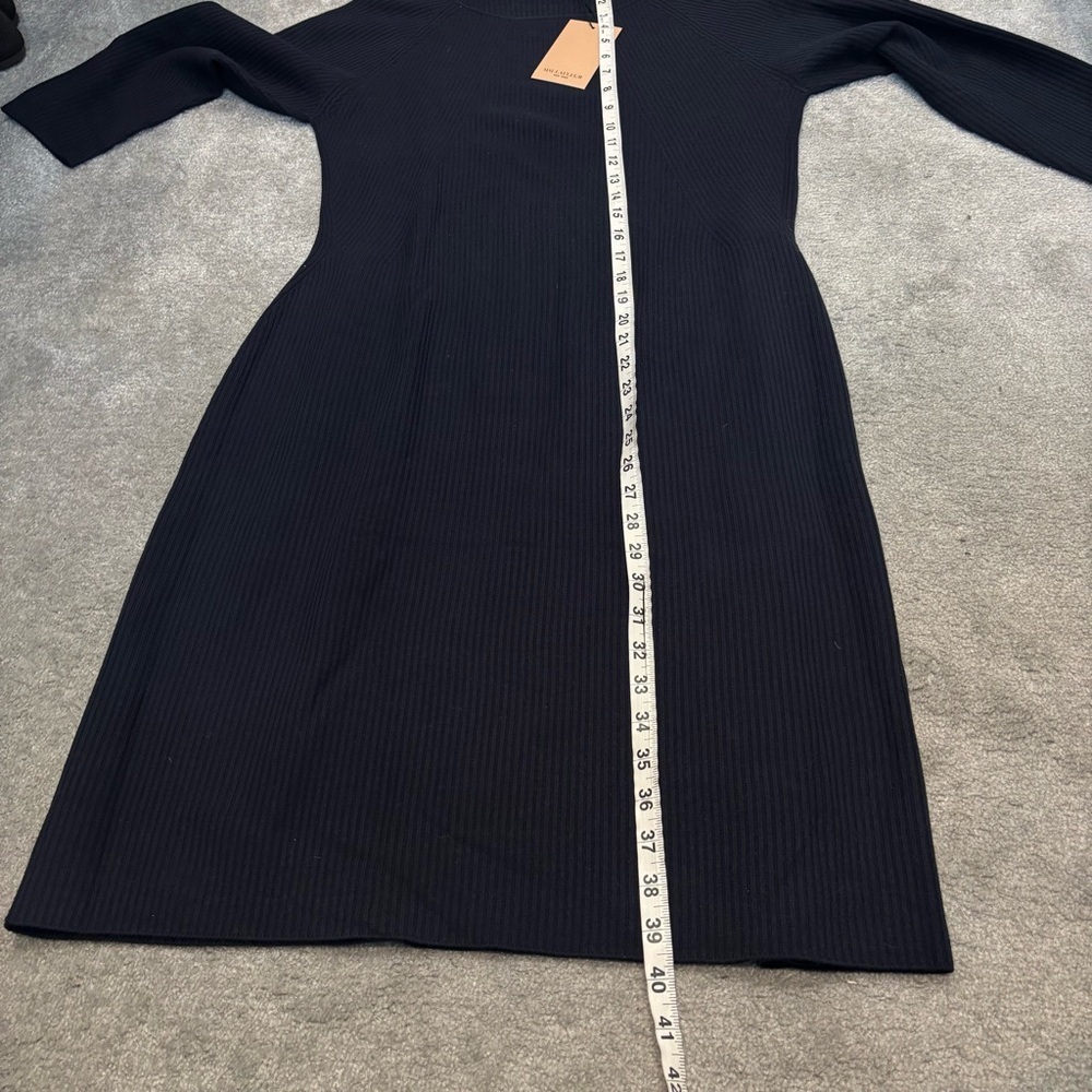MM Lafleur Nila Knit Dress +1/ 1X Classic Dark Navy‎ Midi - Picture 11 of 15